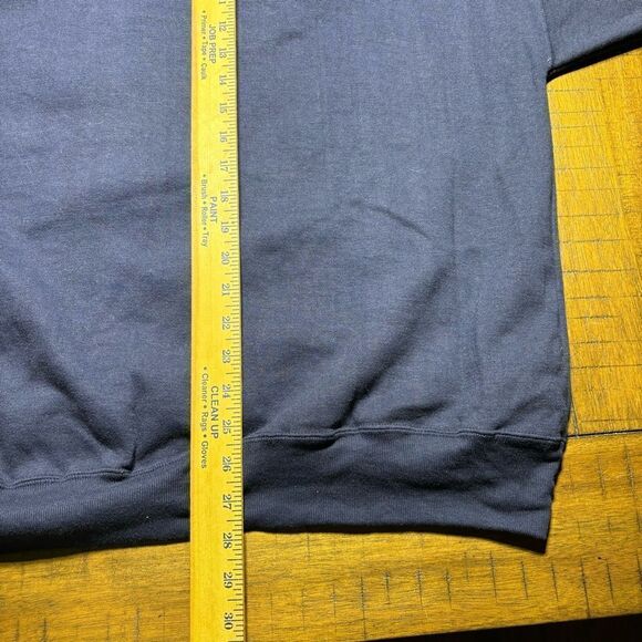 Vintage Y2k Express Athletique Embroidered Sweatshirt 1/4 zip Pullover Paris L - Picture 6 of 6